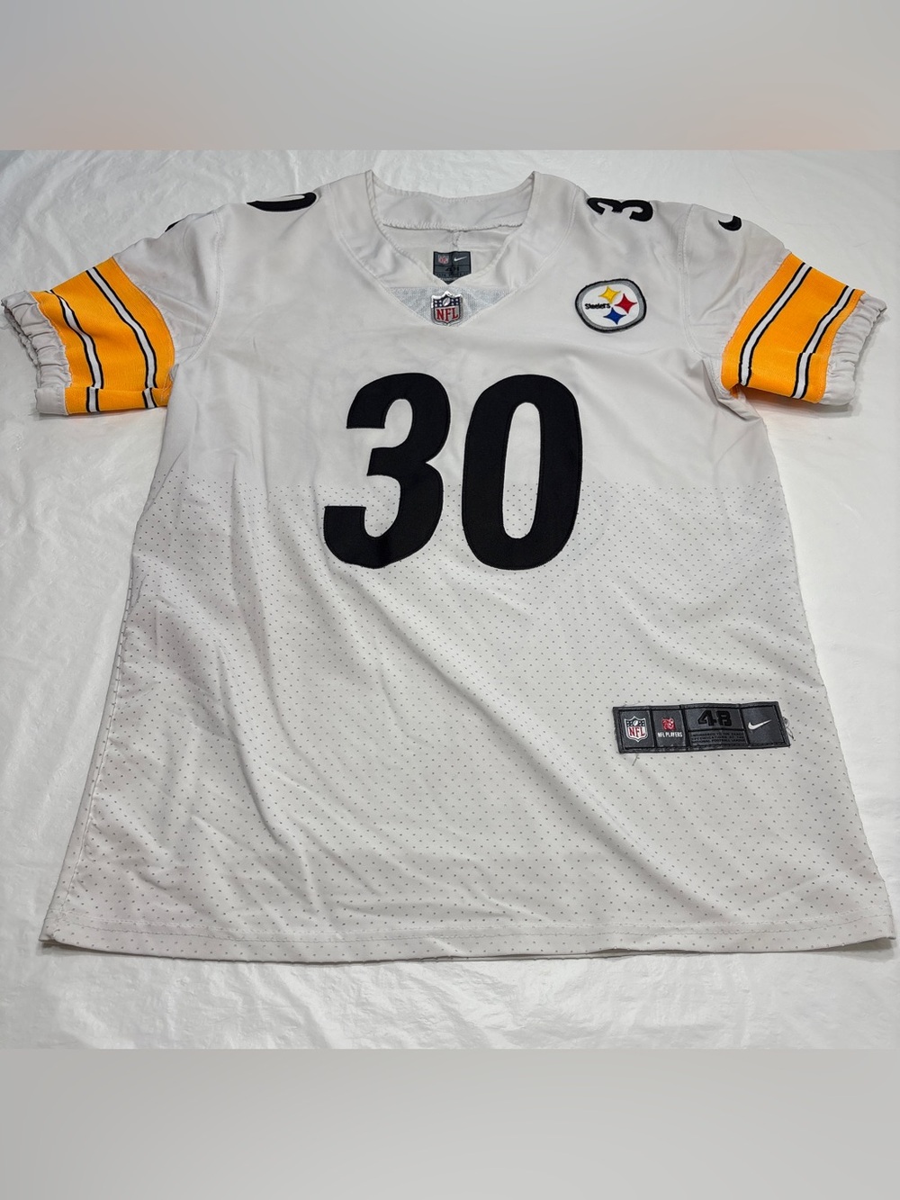 Nike Pittsburgh Steelers James Conner White Jersey Men’s 48 XL